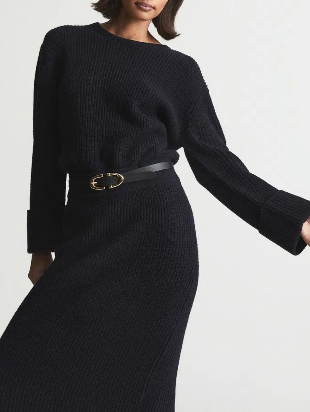 NWT REISS | Jodie Ribbed Knit Sweater Dress - Picture 4 of 6